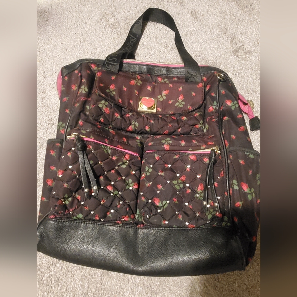 Betsey johnson floral backpack